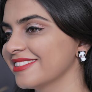 Cute Panda Bear Stud Earrings