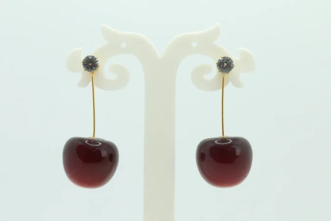 Ombre Apple Dangle Earrings