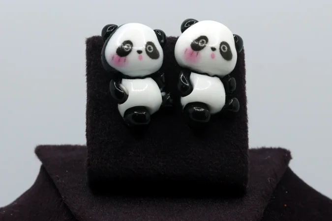 Adorable Panda Bear Stud Earrings