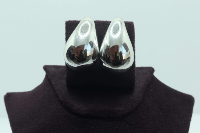 Sterling Silver Teardrop Stud Earrings